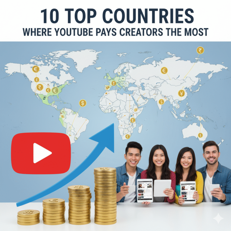 10 Top Countries Where Youtube Pays Creators The Most